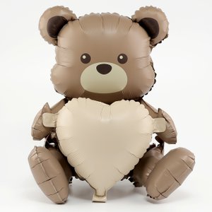 Ходячая фигура "Сливочный мишка с сердцем" (надув воздухом)