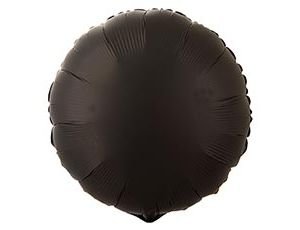 Фольгированный шар "Круг Сатин Fume Black"