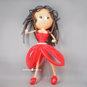 Фигура из шаров "Кукла Роза" ростовая