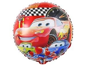 Фольгированный шар "Тачки Машина Молния и команда"