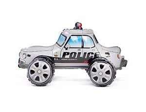 Ходячая фигура "Полицейская машина" (надув воздухом) серая