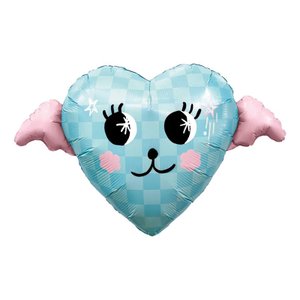 Фольгированный шар "Сердце Вау"