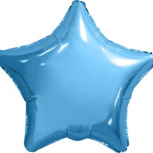 Фольгированный шар Звезда Холодный голубой 76 см