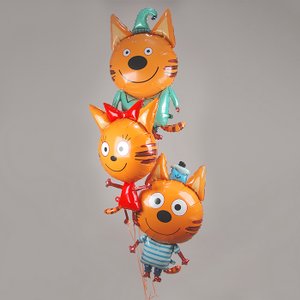 "Три кота" облако из 3 воздушных шаров