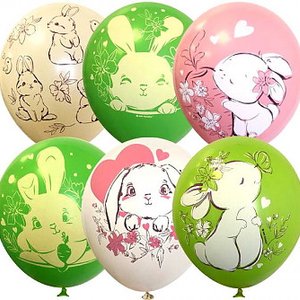 Воздушный шарик "Зайки"