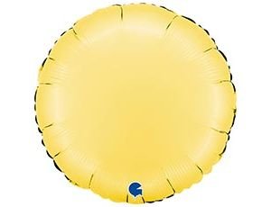 Фольгированный шар "Круг Сатин Banana Yellow"