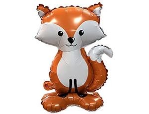Ходячая фигура "Лиса рыжая", на подставке (надув воздухом)