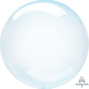 Прозрачный шар баблс кристалл голубой