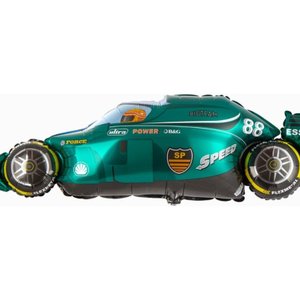 Фольгированный шар "Машина гоночная зеленая"