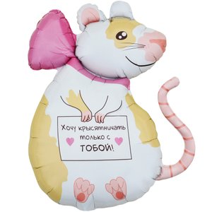 Фольгированный шар "Крыска"