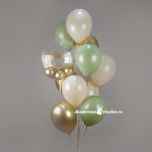 "Луксор" фонтан из 10 воздушных шаров