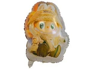 Фольгированный шар "Монстрик зубастый с чашкой"