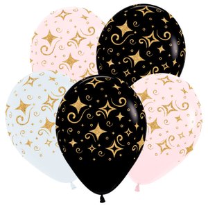 Воздушный шарик "Золотые бриллианты Микс"