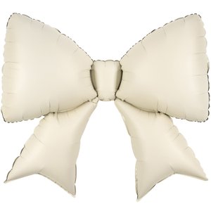 Фольгированный шар "Бант кремовый сатин"