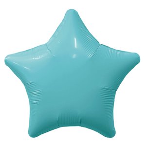 Фольгированный шар Звезда Аквамарин