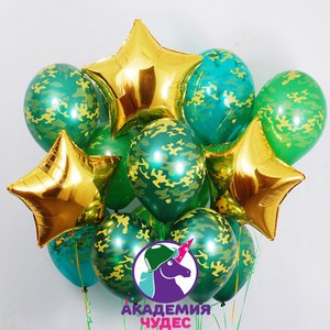 "Патриот" фонтан из 18 воздушных шаров