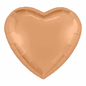 Фольгированный шар Сердце Персиковый пух 91 см