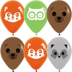 Воздушный шарик "Лесные зверята"