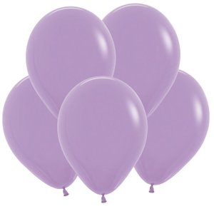 Сиреневый воздушный шарик, пастель