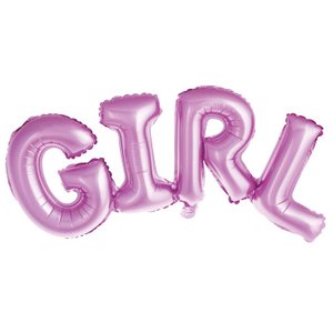 Фольгированная гирлянда "Girl" (надпись, надув воздухом)
