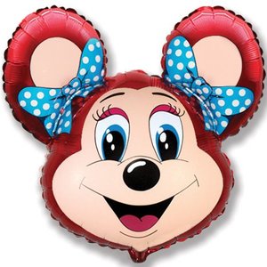 Фольгированный шар "Лолли-маус (красный)"