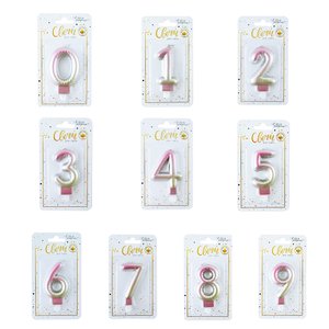 Свеча тортовая цифра "Нежный градиент"