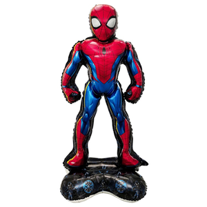 Ходячая фигура "Человек Паук ростовой", на подставке (надув воздухом)