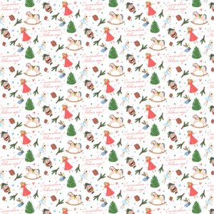 Бумага упаковочная "Счастливого Нового года. Щелкунчик"