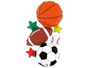 Фольгированный шар "Мячи"