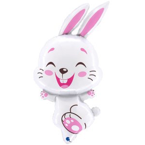 Фольгированный шар "Кролик белый"