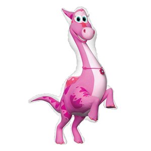 Фольгированный шар "Динозавр До Турбозавры"