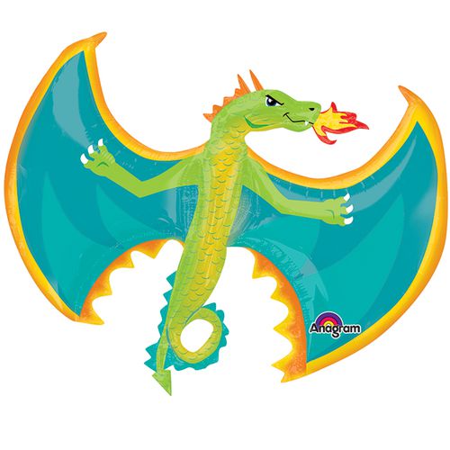 Основное изображение товара Фольгированный шар "Огнедышащий дракон"