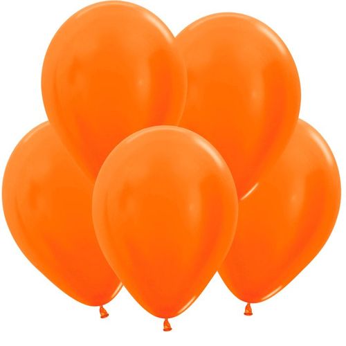 Основное изображение товара Оранжевый воздушный шарик, металлик