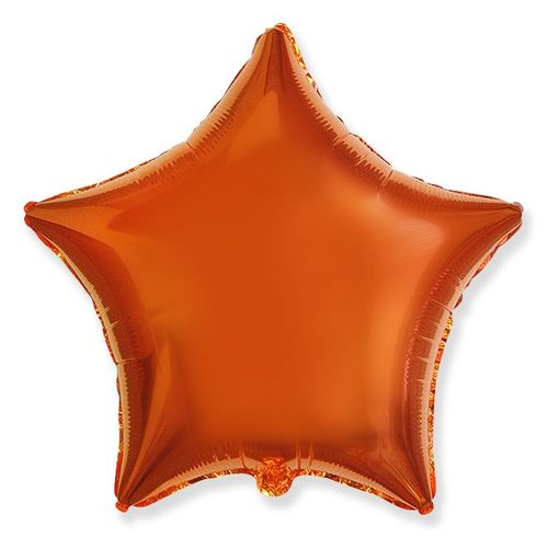 Основное изображение товара Фольгированный шар Звезда оранжевая