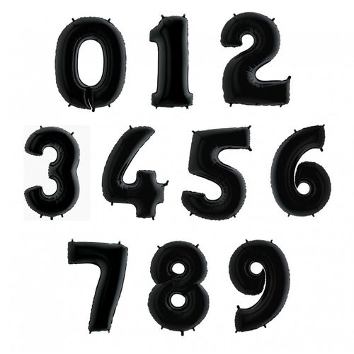 Основное изображение товара Цифры фольгированные, черные 86 и 102 см