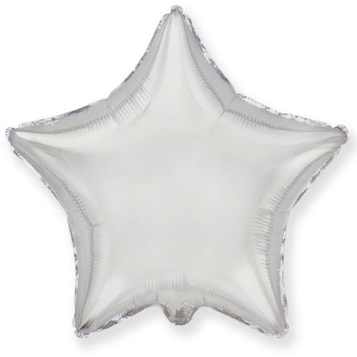 Основное изображение товара Фольгированный шар Звезда серебряная