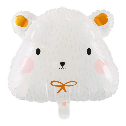 Основное изображение товара Фольгированный шар "Белый медведь голова"