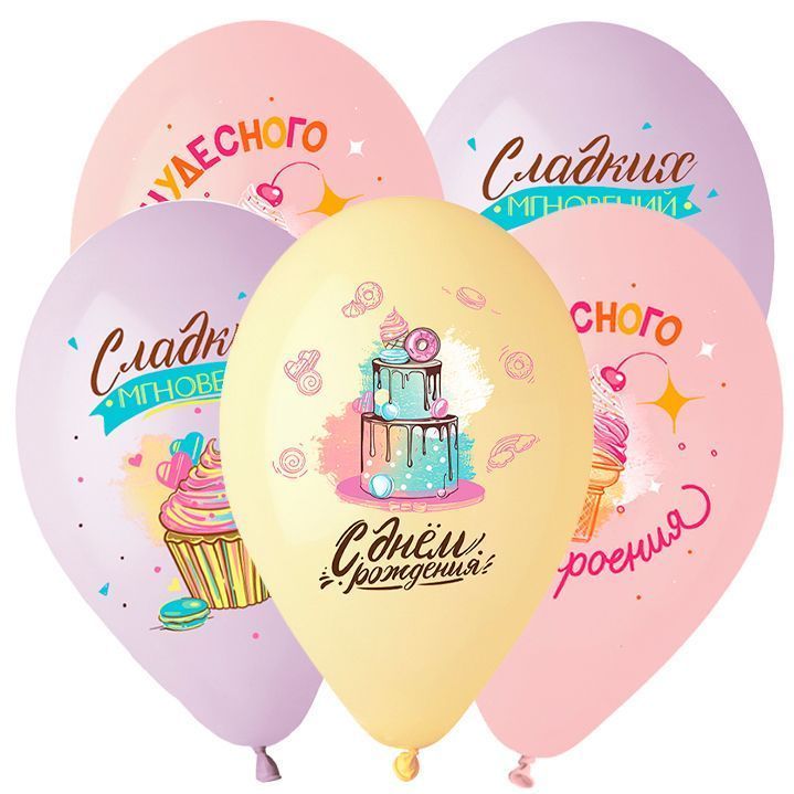Воздушные шары с днем рождения картинки