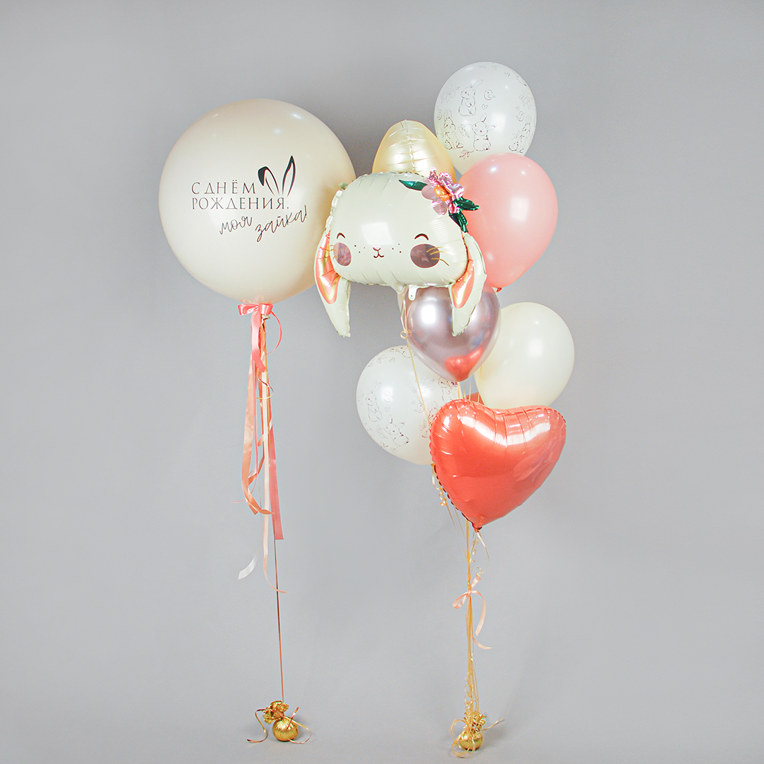 Воздушные шары «С днем рождения» под потолок | Шарырф | Доставка