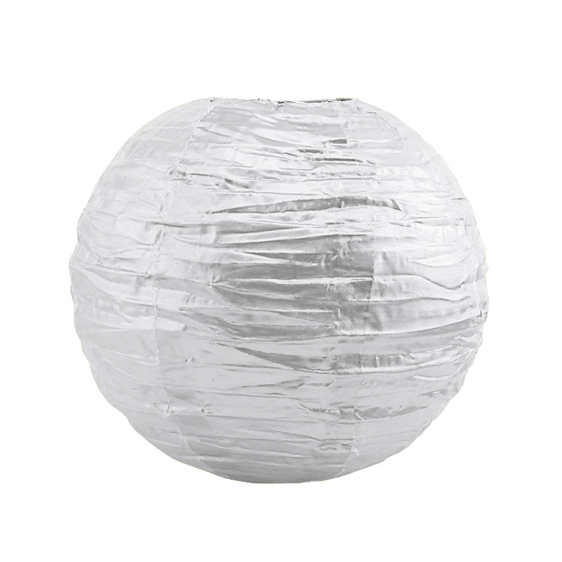 Бумажный шар Латтерн Серебро фольга